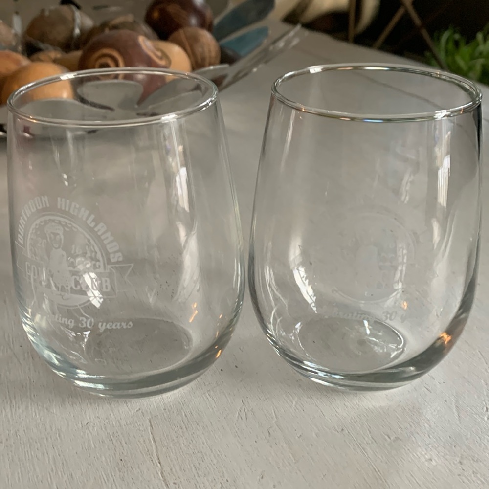Collector Duntroon Highland Golf Club glasses